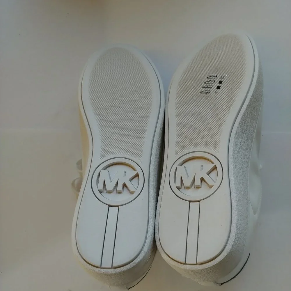 Michael Kors Mindy White Leather Studded Sneaker